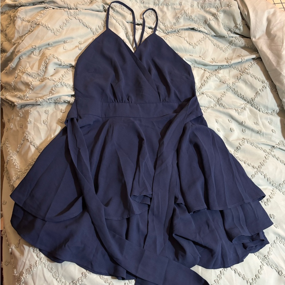 Elegant Navy Blue Dress